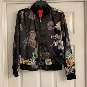 A long sleeve bomber jacket